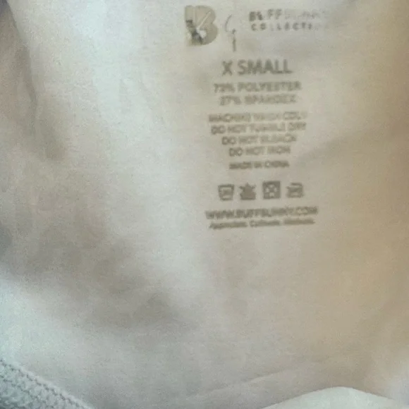 Buffbunny Leggings Shiny White Leopard High Waist Full Length XS - Picture 7 of 11